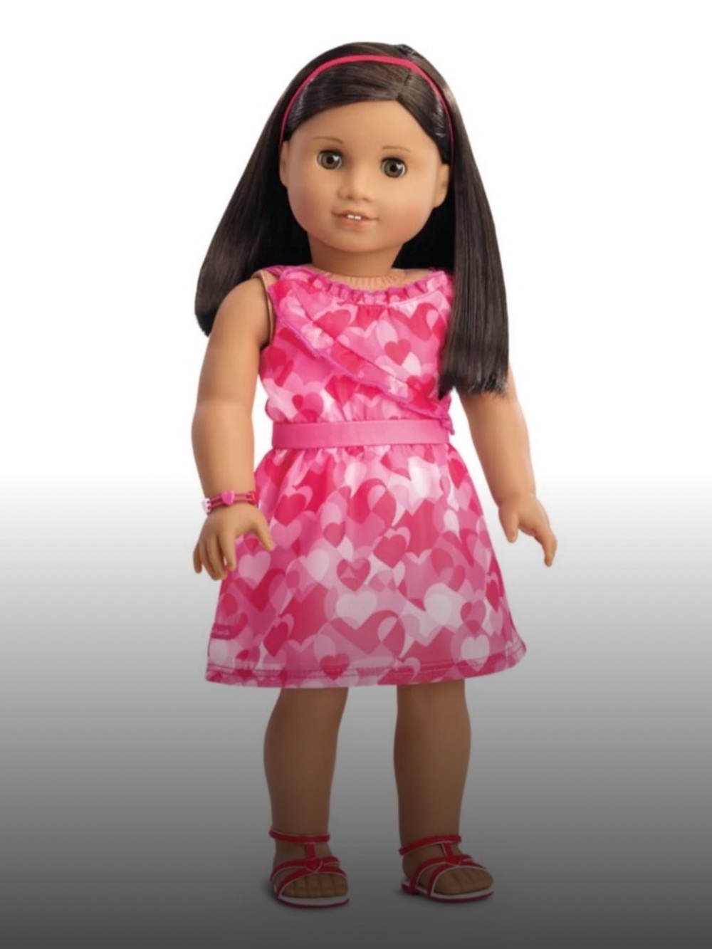 American Girl The Red Hearts Ruffle Outfit